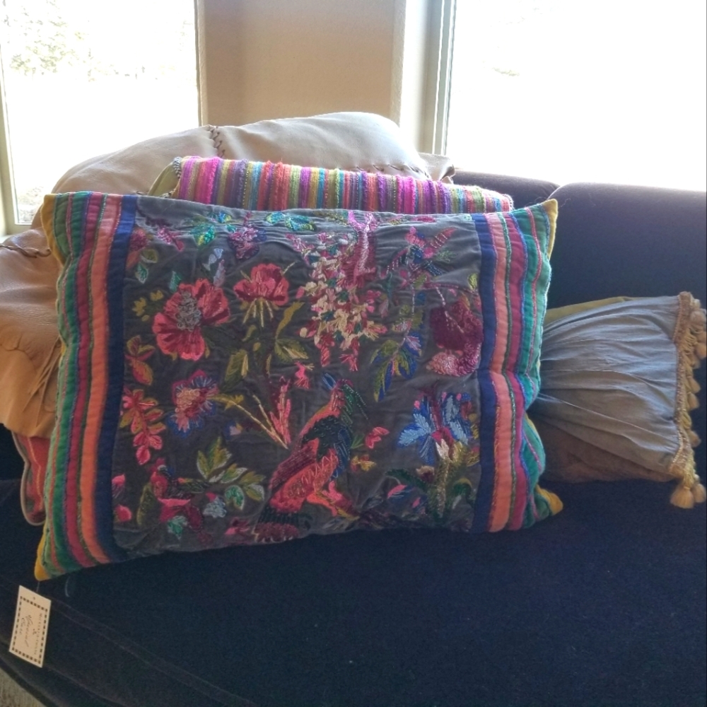 2 Mackenzie Childs pillows